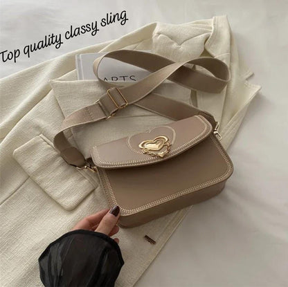 Handbag for Women — Metal Lock Closure | Embroidered Shoulder Bag Strap | Spacious Design for Everyday Essentials | Stylish & Versatile Handbag for Work - Tan